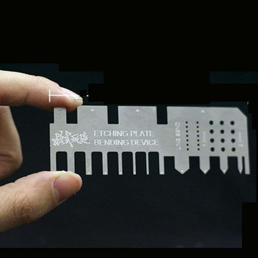 Moshi MS002 Etching แผ่นดัดอุปกรณ์เสริมไม้บรรทัดสําหรับ Gundam Gunpla GK DIY Mecha Model Building To