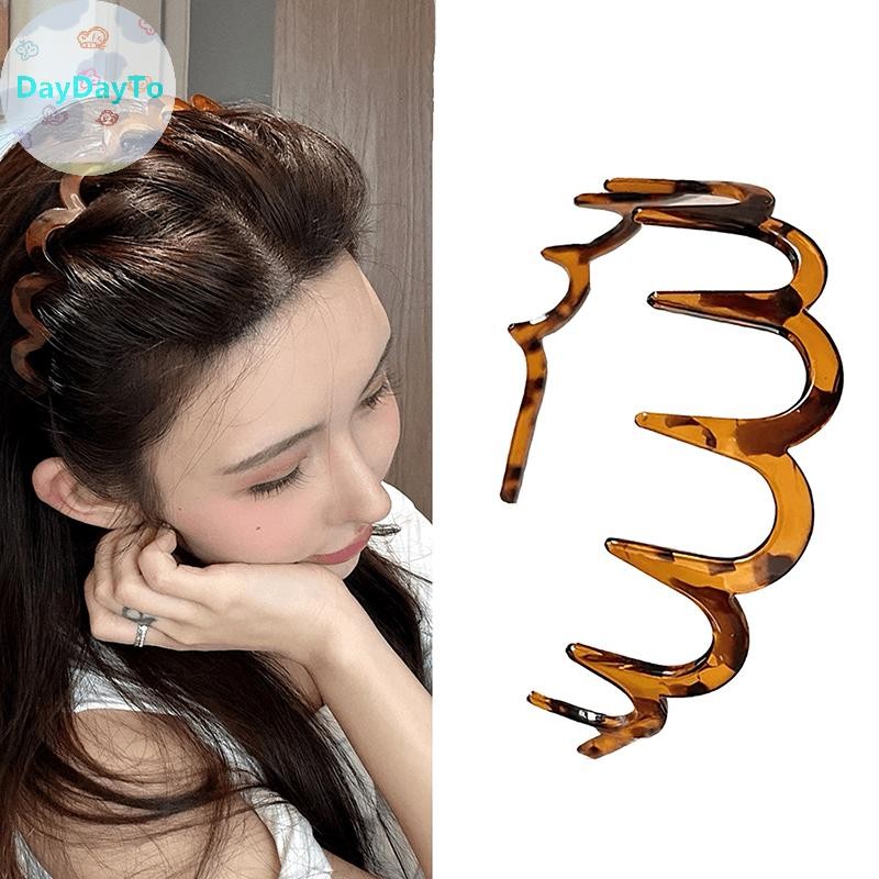 Daydayto ใหม่หวีผม Zigzag Band หยักหญิง Man สาวคริสต์มาสของขวัญวันเกิดกู้ภัยผมหัก Artifact TH