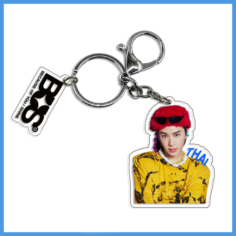 พวงกุญแจ No-Status Status BUS เพราะคุณ I Shine พวงกุญแจ 2025 ใหม่ Hot Peemwasu ภูตชัย AA KHULPOL ALAN BUS พวงกุญแจจี้เครื่องประดับพวงกุญแจไอดอลของสะสมของขวัญ - รูปที่ 3