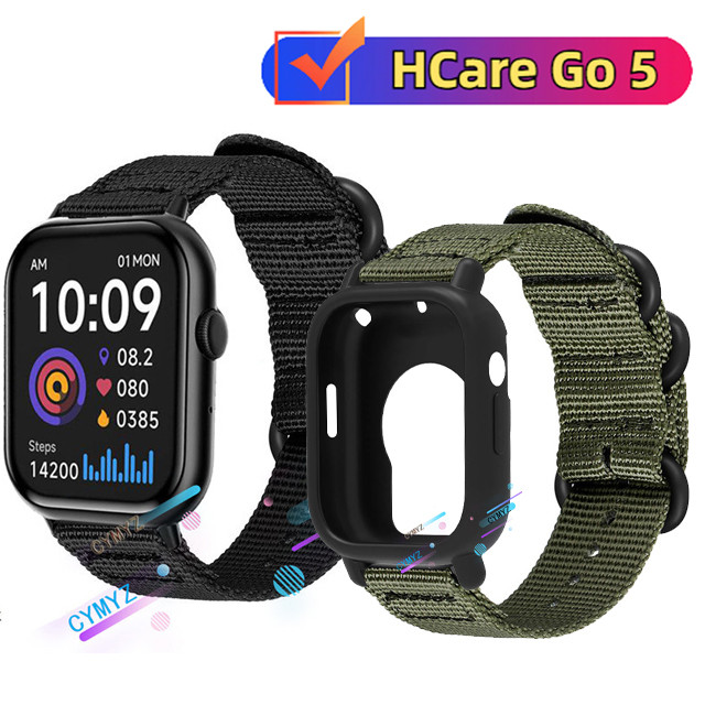 เคส HCare Go 5 ตัวป้องกันหน้าจอ HCare Go 5 สาย สายไนลอนสําหรับสาย HCare Go5 สายรัดข้อมือกีฬา