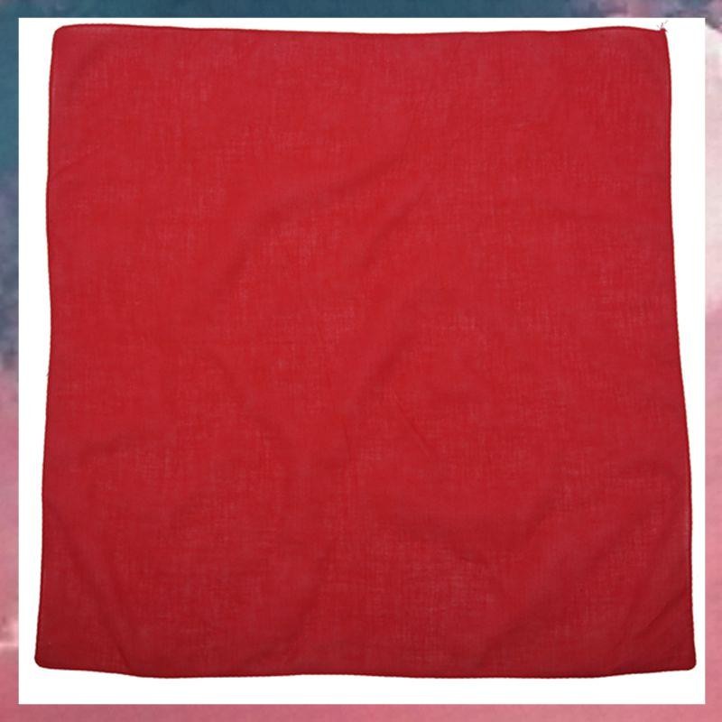 Fancy Plain Bandana 100% Cotton Neck Wrist Wrap รูปที่ 2