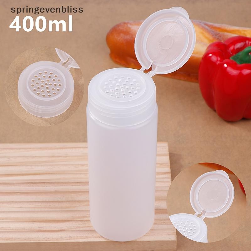 Springevenbliss 1PCS 400g Flip Cover Talcum Powder ขวดรีฟิลเครื่องสําอางแป้งพลาสติกคอนเทนเนอร์หม้อเปล่าขวด Springevenbliss