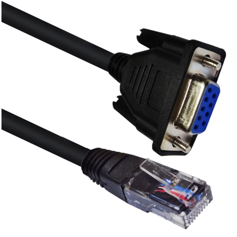 Btsg Ethernet คอนโซลสาย RJ45 ถึง RS232 DB9 9Pin Serial Port to RJ45 LAN คอนโซล