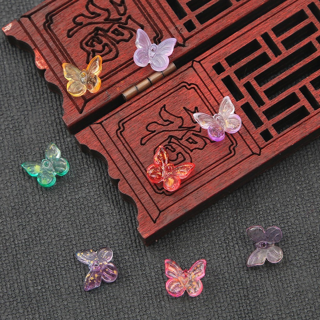 10 ชิ้น/ล็อตสี Lampwork ลูกปัดผีเสื้อรูปร่างลูกปัดแก้วสําหรับต่างหูเครื่องประดับทําทําด้วยมือ DIY สไตล์โบราณอุปกรณ์เสริม ราคา ถูกที่สุด ดีลบีเคเค แกลเลอรีภาพที่ 4