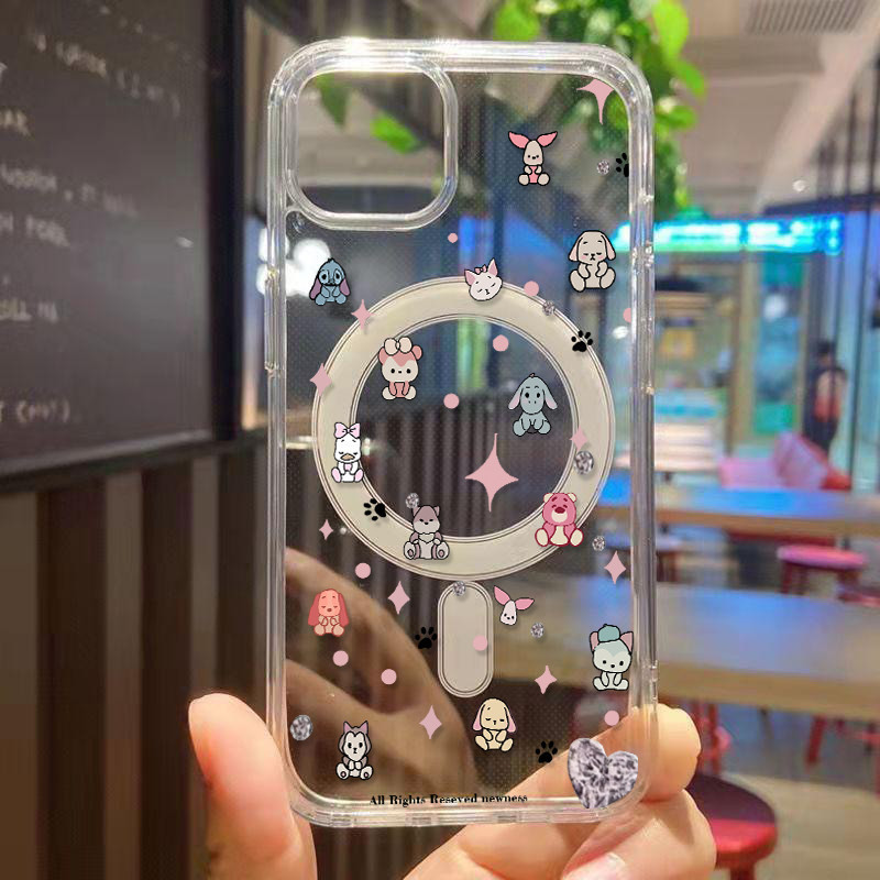 แม่เหล็ก เคสใสกันกระแทก เคสสําหรับไอโฟน 11 เคสชาร์ได้ สำหรับ IPhone 17 16 15 14 13 12 11 PRO MAX 16 15 8 7 Plus X/XS XR - รูปที่ 5