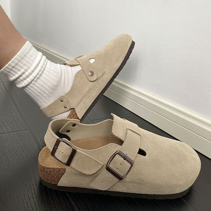 Birken Boston Shoes รองเท้าแตะไม้ก๊อกลําลองสําหรับผู้ชายและผู้หญิง