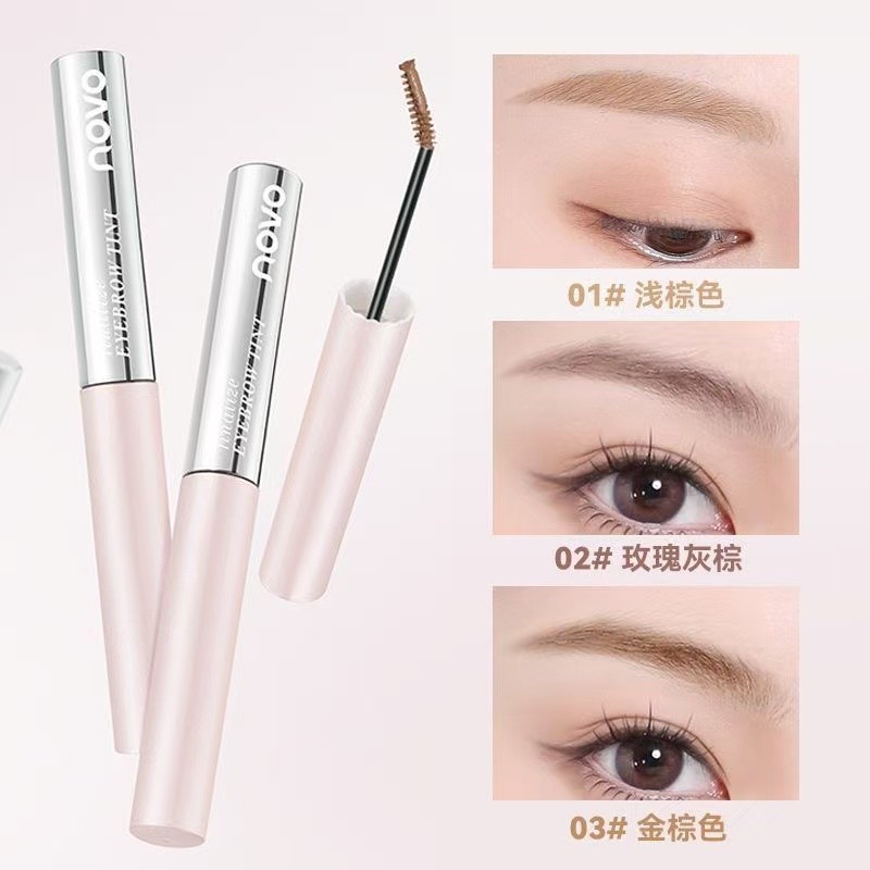 Novo Soft Mist จัดแต่งทรงผม Ultra-Fine Dyed Eyebrow Cream ธรรมชาติสามมิติ Clear Roots กันน้ํา Sweatproof