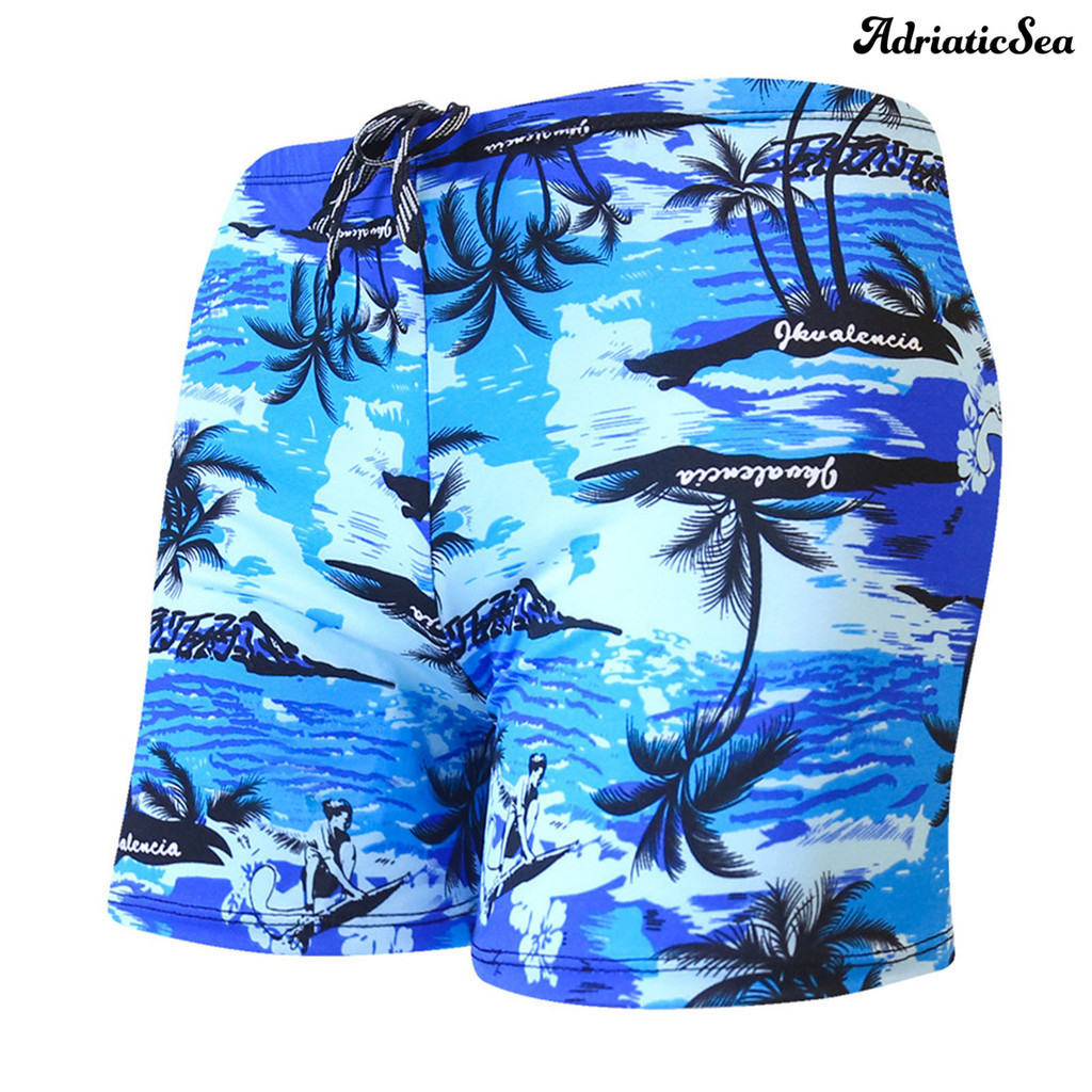 [COD]✪กางเกงว่ายน้ํา แบบแห้งเร็ว พิมพ์ลาย สีสันสดใส เหมาะกับเดินชายหาด สําหรับผู้ชาย