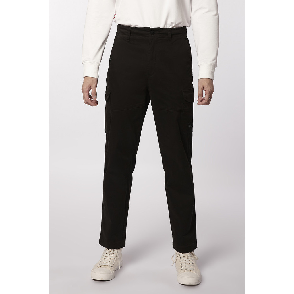 ESP กางเกงทรงคาร์โก้ ผู้ชาย สีดำ | Cargo Pants | 03907