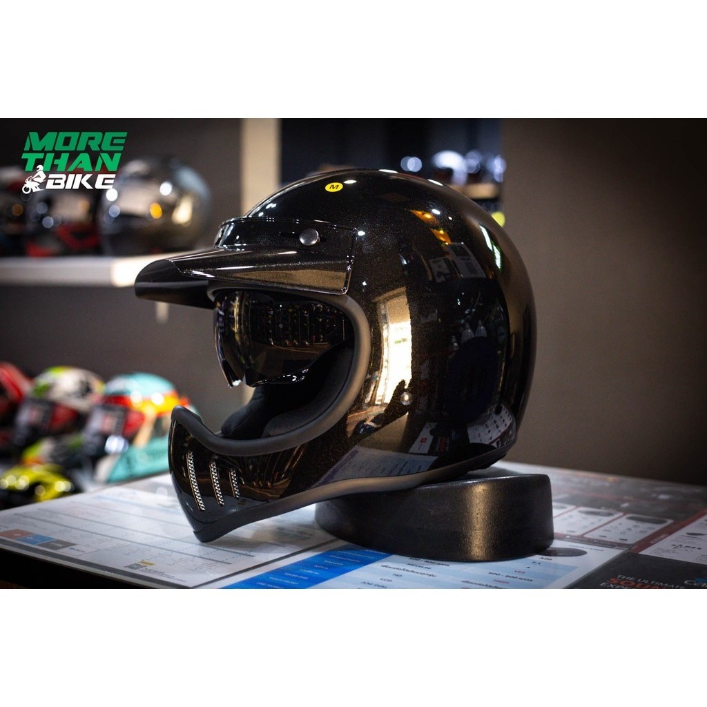 หมวกกันน็อค Zeus รุ่น ZS-916D ลาย Metallic Black
