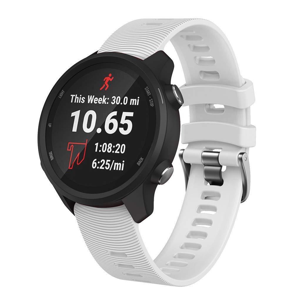 สายนาฬิกาข้อมือซิลิโคน สําหรับ Garmin Forerunner 245 Music 55 645