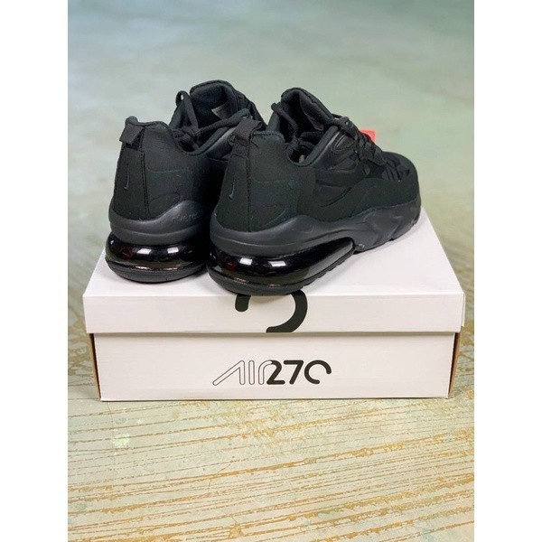 (READYSTOCK) NIKE AIR MAX 270 REACT ALL BLACK PRM