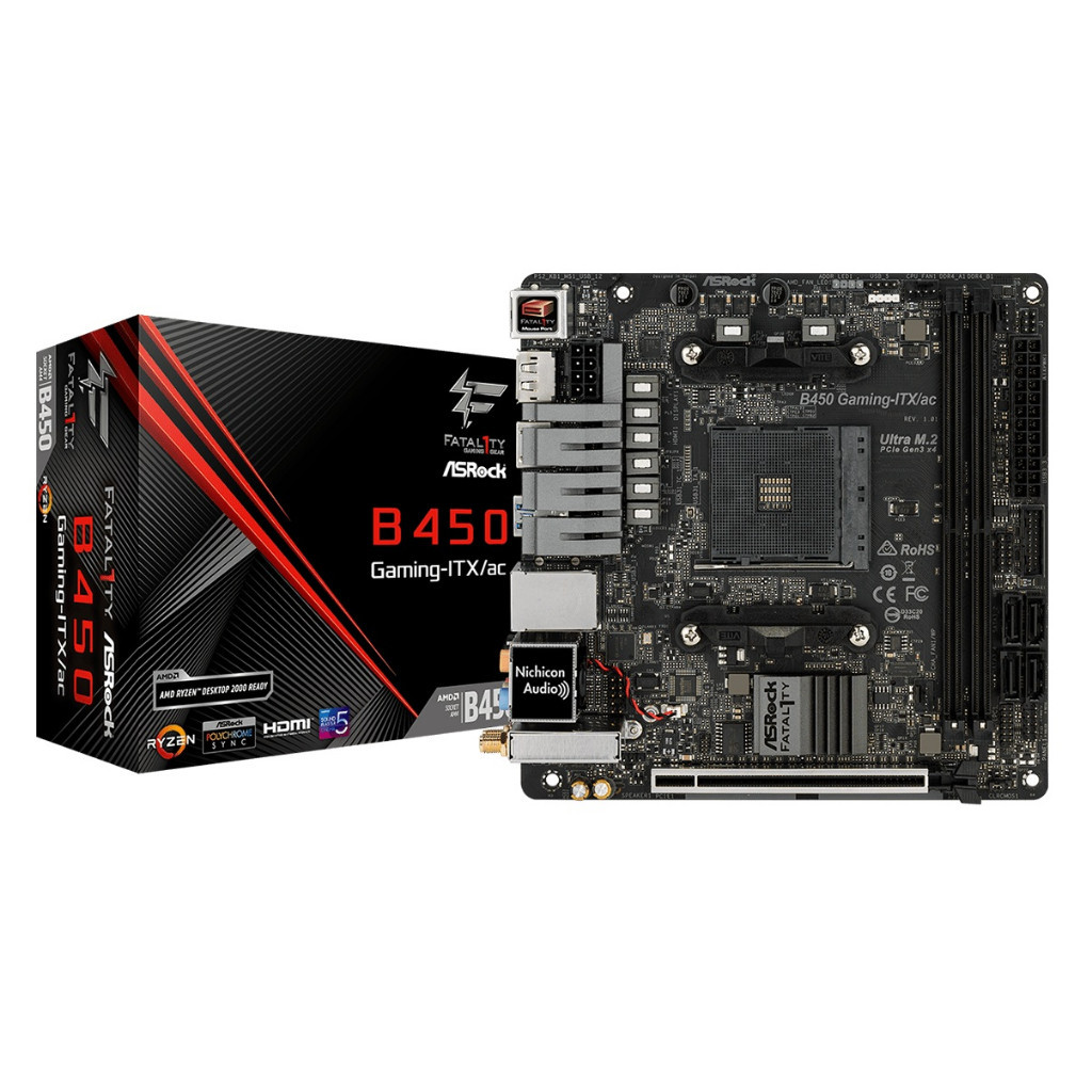 ASRock Fatal1ty B450 Gaming-ITX/ac ITX AMD AM4 Motherboard