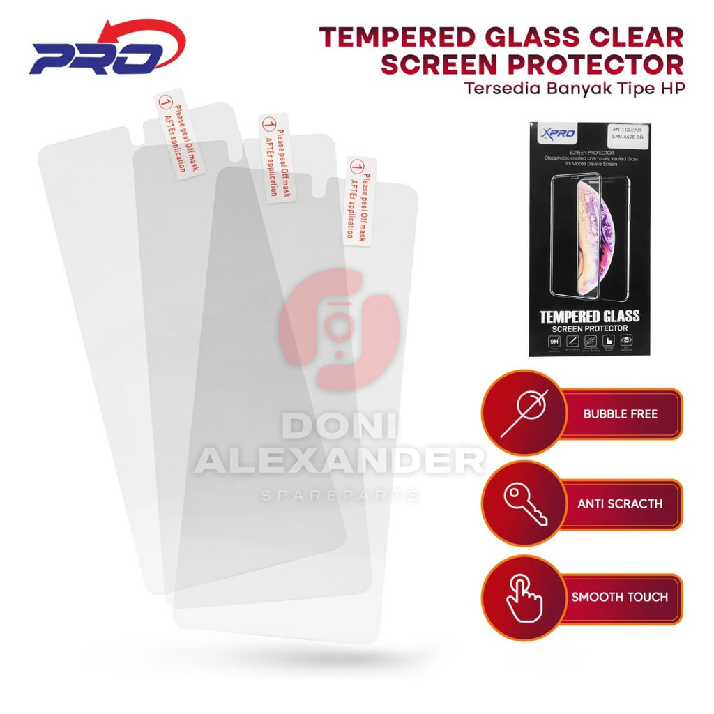 X-PRO CLEAR TEMPERED GLASS REALME Q2 PRO/REALME 9/REALME 10/REALME 11 4G