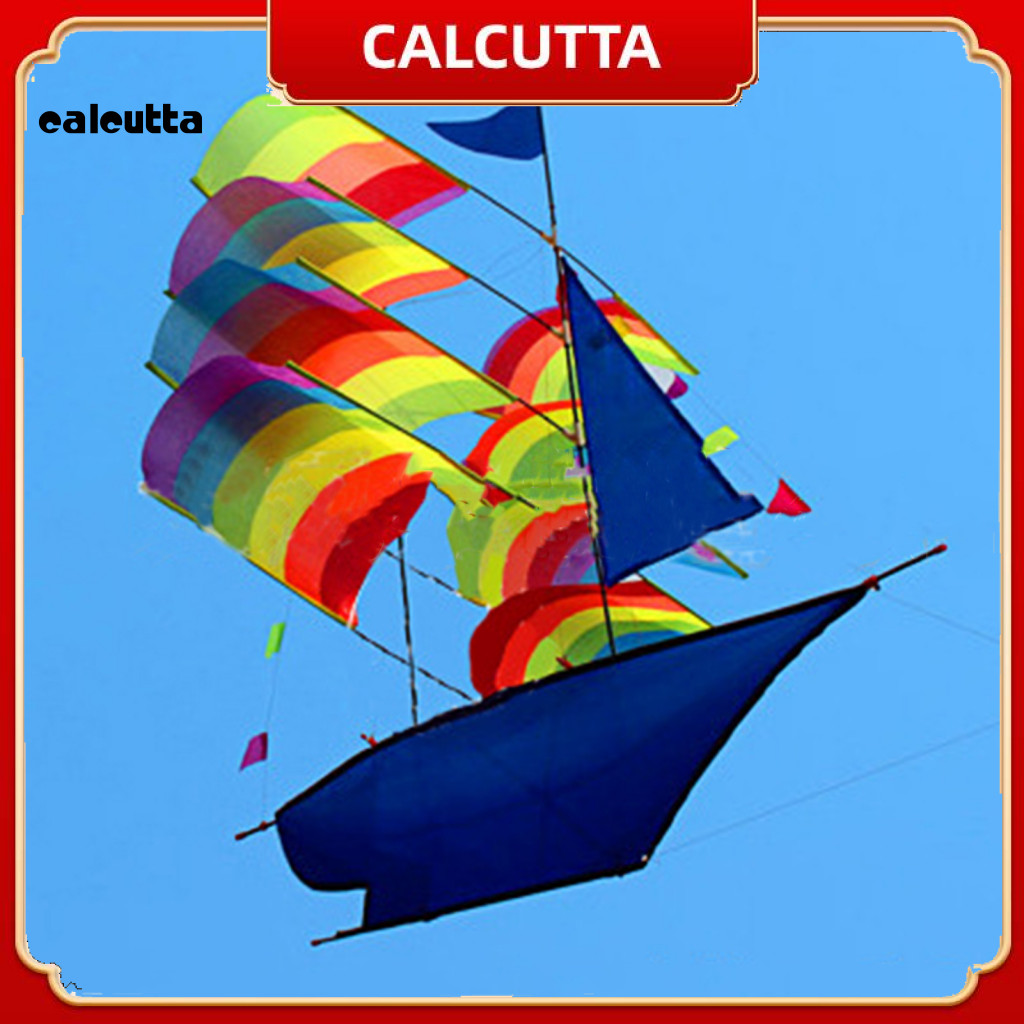 [calcutta] ว่าวเรือใบ ลายสก๊อต 3D พับได้ ขนาดใหญ่ สําหรับเล่นกีฬากลางแจ้ง