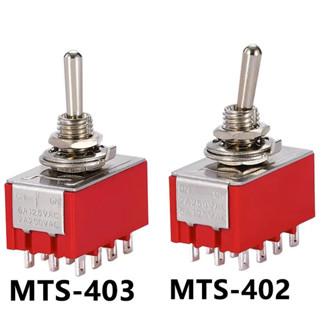 สวิตช์โยกเปิดปิด MTS-402 ON/ON MTS-403 AC 250V 2A 120V 5A 12…