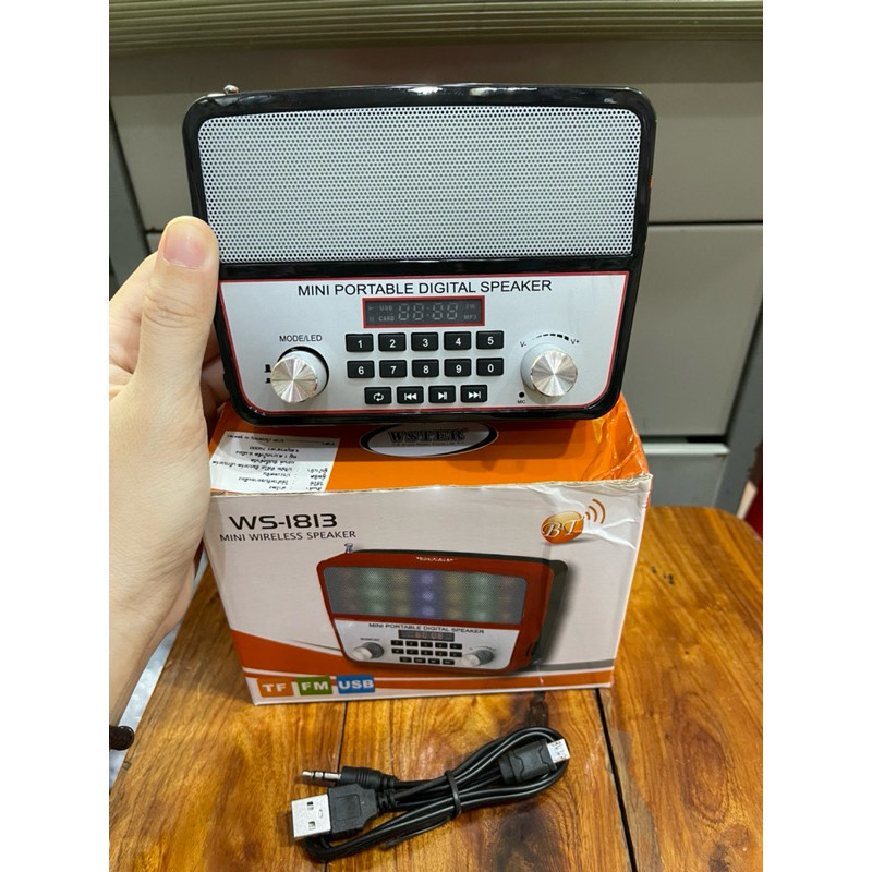 WSI8I3 (เสียงดี) วิทยุบลูทูธ วิทยุ ลำโพงบูลทูธ ธรรมะ โบราณ เครื่องเล่นวิทยุ AM FM SW Bluetooth USB MP3 /SDCARD