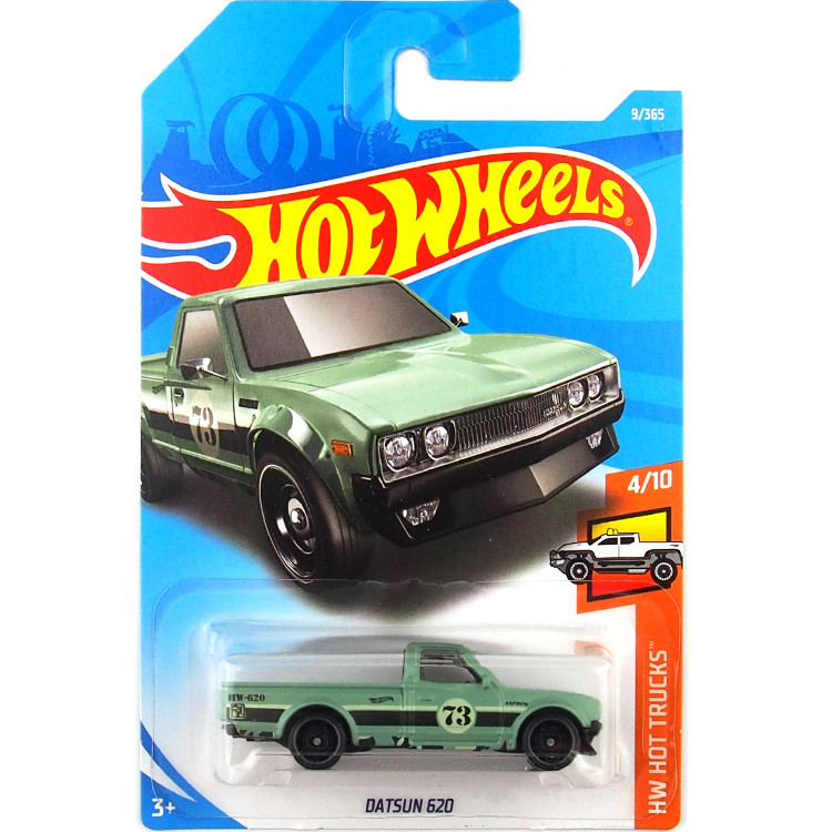 Hotwheels HotWheels ล้อแม็กรถยนต์ Nissan Datesan 620 Classic Pickup.Green 620 9