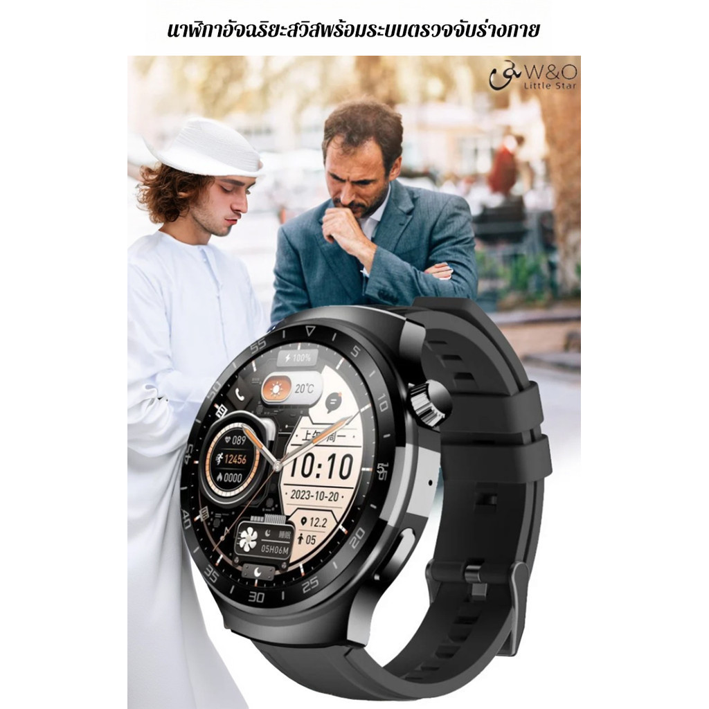 นาฬิกาข้อมือสมาร์ทวอทช์ เชื่อมต่อบลูทูธ วัดอัตราการเต้นหัวใจ ตรวจจับร่างกาย เหมาะสําหรับ Huawei watches