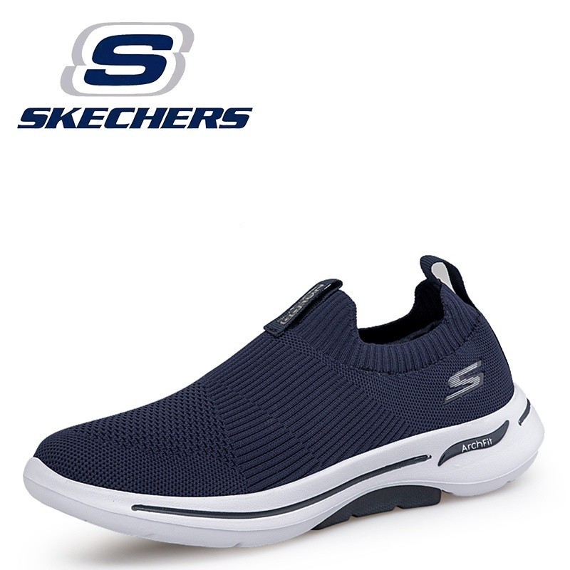 Skechers_ Go Run Archfit รองเท้าผ้าใบ พลัสไซซ์ สําหรับผู้ชาย Eur39-48 รองเท้าลําลอง ระบายอากาศ สําหรับผู้ชาย