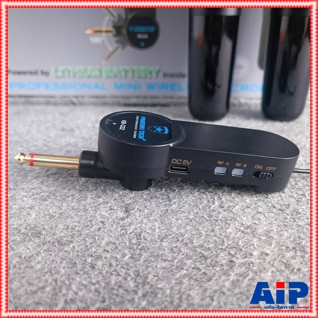 PROEUROTECH KB-C22 ไมค์ลอยคู่ ไมค์โครโฟนไร้สาย (ปรับความถี่ได้) ไมค์ ใช้ถ่านชาร์ท ไมค์ลอยพกพา PROEURO TECH KB C22 KBC...