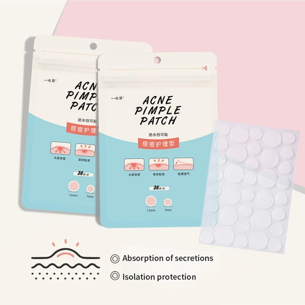 36pcs ที่มองไม่เห็นสิว Pimple Patch Hydrocolloid สิวสิวผิวที่มองไม่เห็น Care Facial เครื่องมือ Patch G4G9