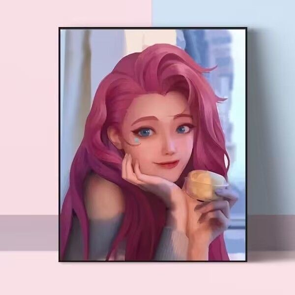 โปสเตอร์ภาพวาด LOL Ahri Seraphine ขนาด 30x40x0.9 ซม. สําหรับแขวนตกแต่งผนังห้องนอนเด็ก ห้องนั่งเล่น