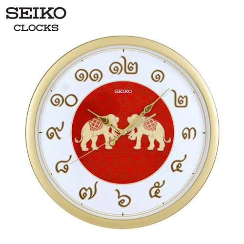 นาฬิกาติดผนัง SEIKO CLOCKS นาฬิกาแขวนไชโก้ 14นิว ไซโก้เลขไทย นาฬิกาแขวนผนัง รุ่น PGA020G ไซโก้ช้างไทย