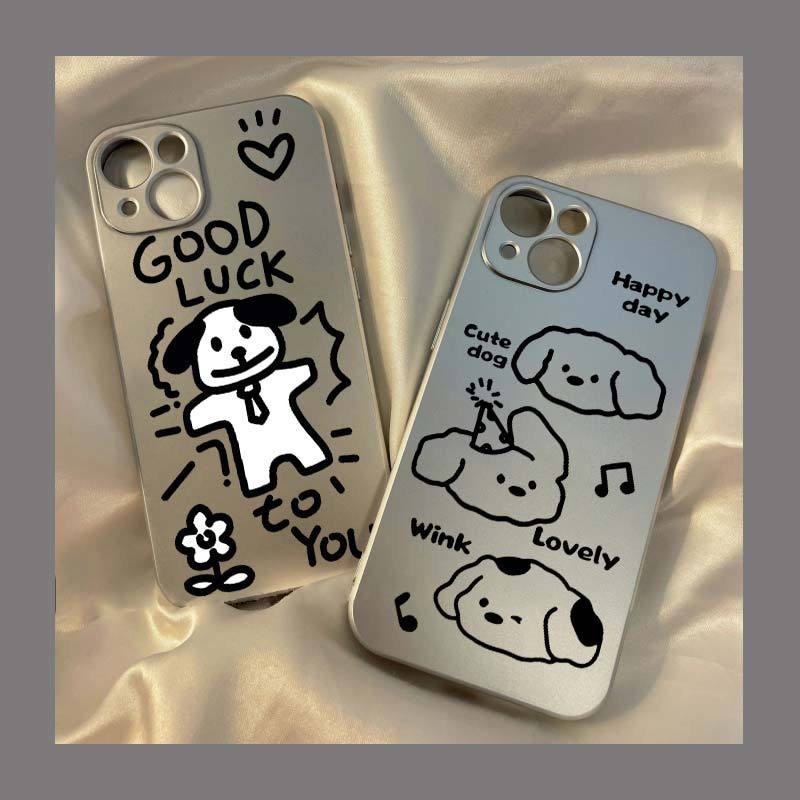 【ส่งจากไทย】จัดส่งภายใน 3 วัน เคสไอโฟน11 เคส For iPhone 11 12 13 14 15 Pro Max 7 8 Plus SE Case ลูกสุนัขน่ารัก เคส