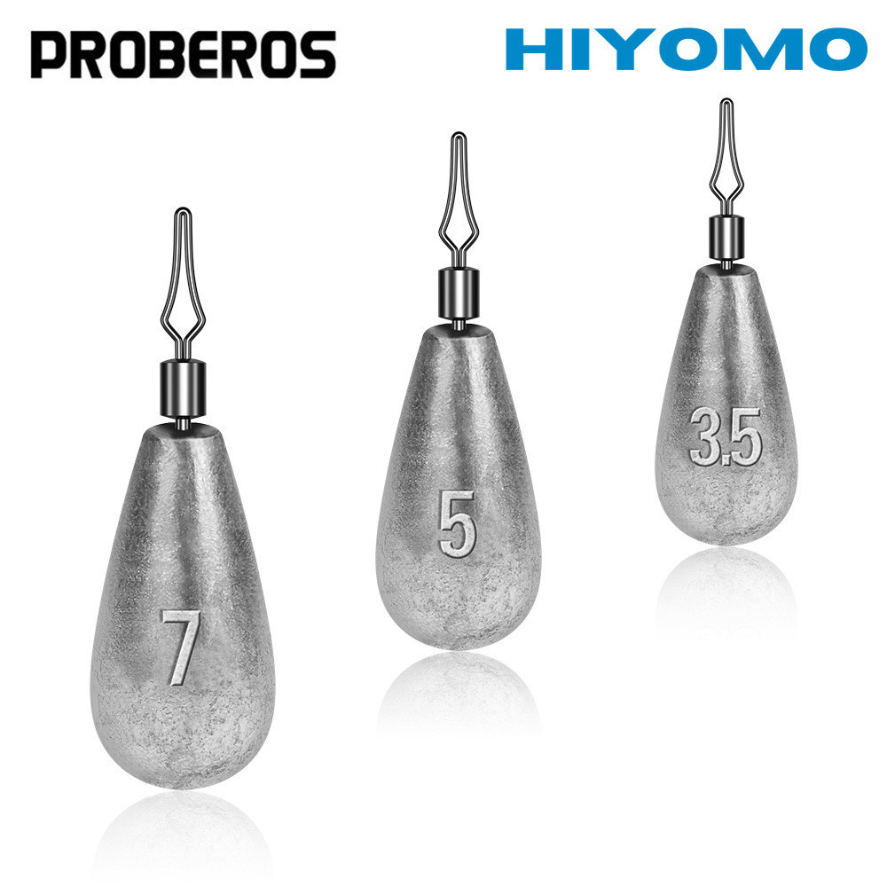 Proberos ตะกั่วถ่วงน้ําหนักตกปลาทังสเตน 3.5 กรัม 5/7/10/14 กรัม 20 กรัม 10 ชิ้น ต่อล็อต