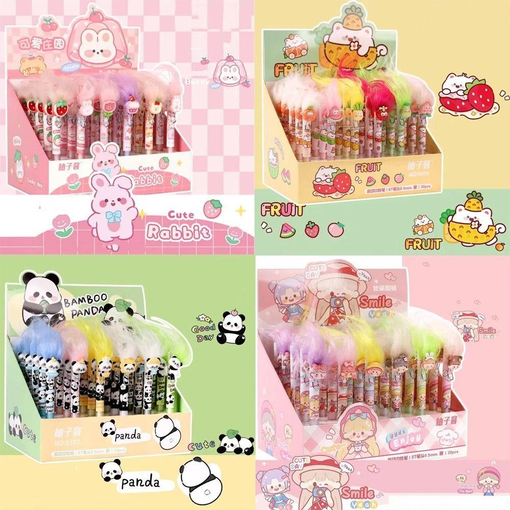 Nimeng ปากกา ลายการ์ตูนน่ารัก 0.5 มม. สีดํา DIY เครื่องเขียน สําหรับเด็กนักเรียน - รูปที่ 2