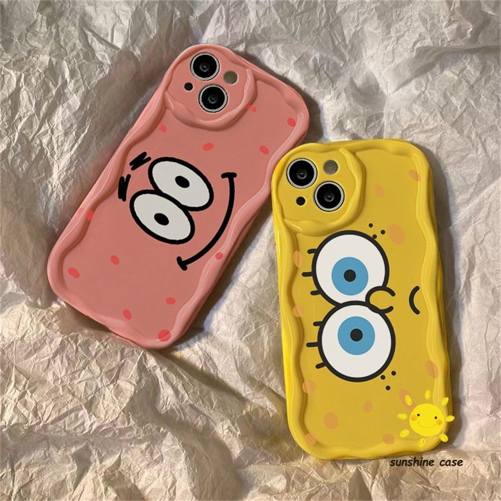เคสไอโฟน FOR IPHONE 11 14 PRO iPhone 11 13 12Pro MAX X XS XR XSMAX 6 7 8 Plus สพันจ์บ็อบคู่ น่าสนใจ เคส Phone Case