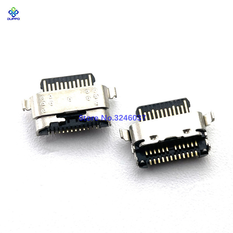 10pcs USB Charger แท่นชาร์จพอร์ตสําหรับ Samsung A11 A115F A03S ปลั๊ก Motorola Moto G9Plus G9 Plus G7 เล่น G8 XT2045