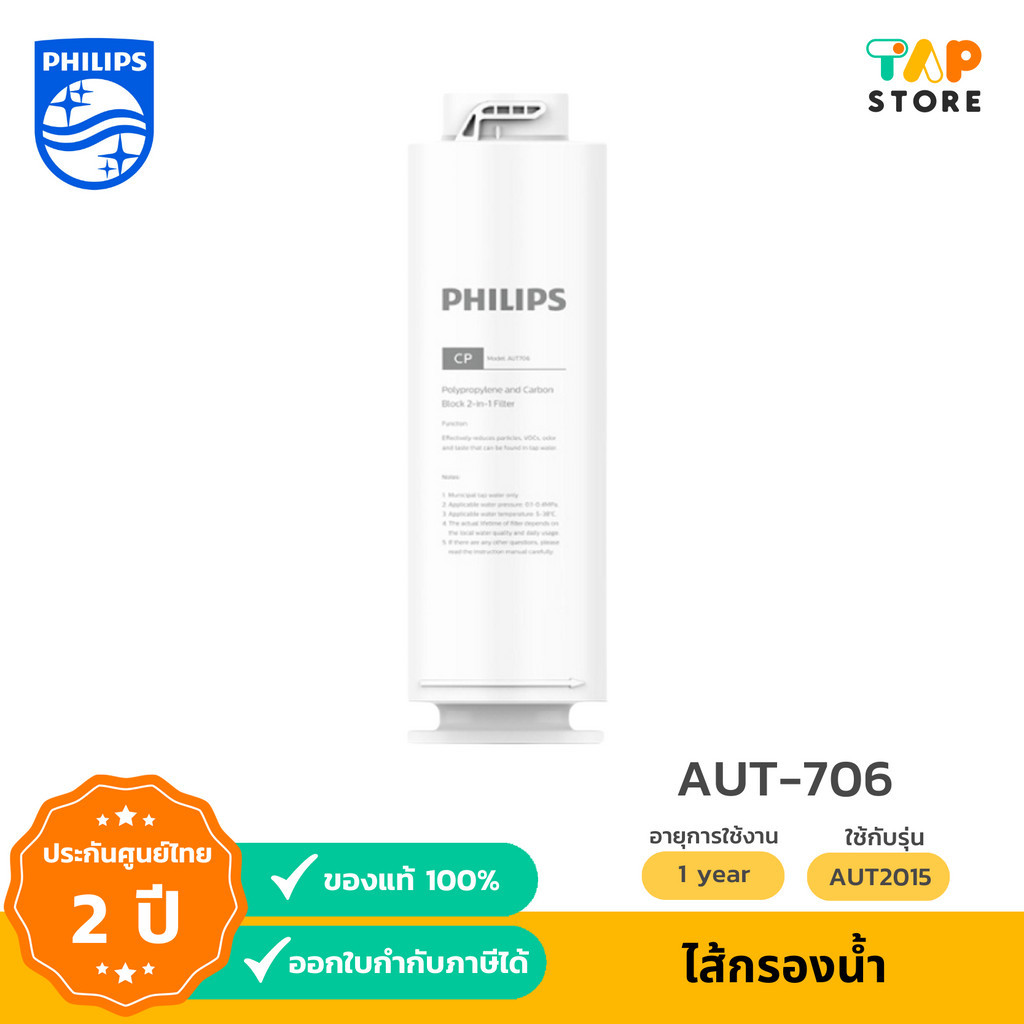 Philips AUT706 CPPPC Filter /AUT747 RO Filterไส้กรองน้ำเครื่องกรองน้ำ สำหรับเครื่องกรองน้ำรุ่นRO AUT
