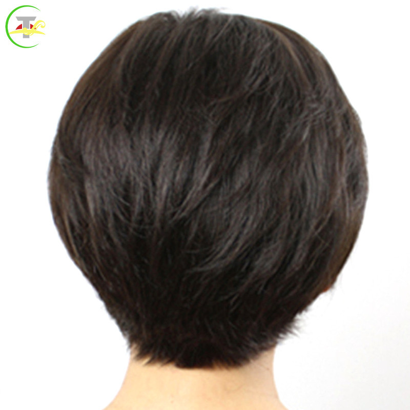 วิกผมสั้น หรูหรา แฟชั่นสําหรับสตรีวัยกลางคน และผู้สูงอายุ