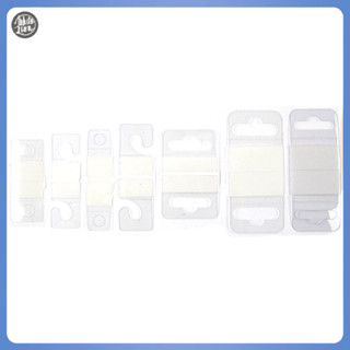 Wl| ใหม่ ตะขอแขวนกระเป๋า กล่องสินค้า ป้ายแท็ก PVC 100 ชิ้น
