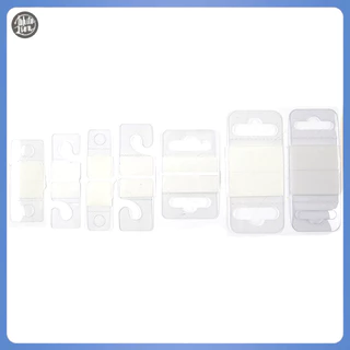 Wl| ใหม่ ตะขอแขวนกระเป๋า กล่องสินค้า ป้ายแท็ก PVC 100 ชิ้น