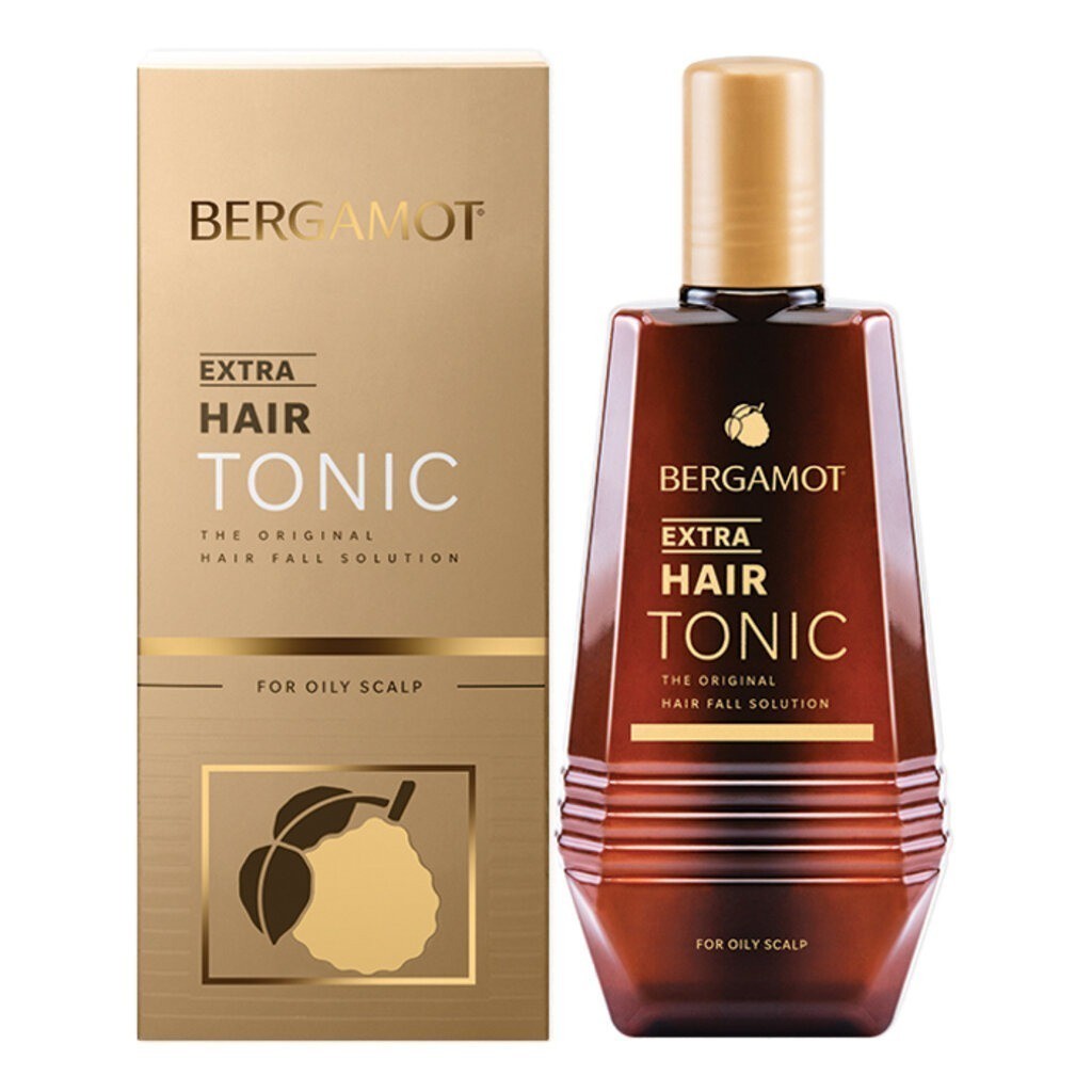 ลดเพิ่ม 30% BERGAMOT THE ORIGINAL EXTRA HAIR TONIC 100 ml เบอกาม็อท ออริจินัล เอ็กซ์ตร้า แฮร์โทนิค [**GOLD**]