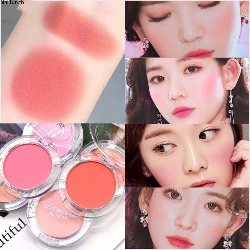 ✅COD Lameila 6 สี Cute Blush Mineral Pigment Powder แก้มสีกันน้ำ Sweatproof Natural Delicate Matte Brighten Show Complexion Facial Cosmetics