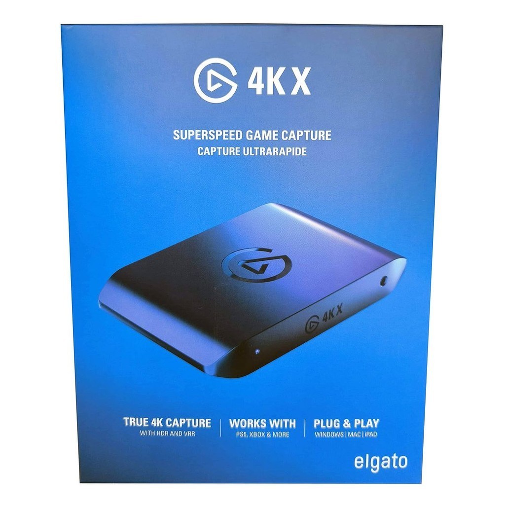 Elgato 4K X External Capture Card (10GBH9901) - USB-C, HDMI 2.1 4K144 Game Capture