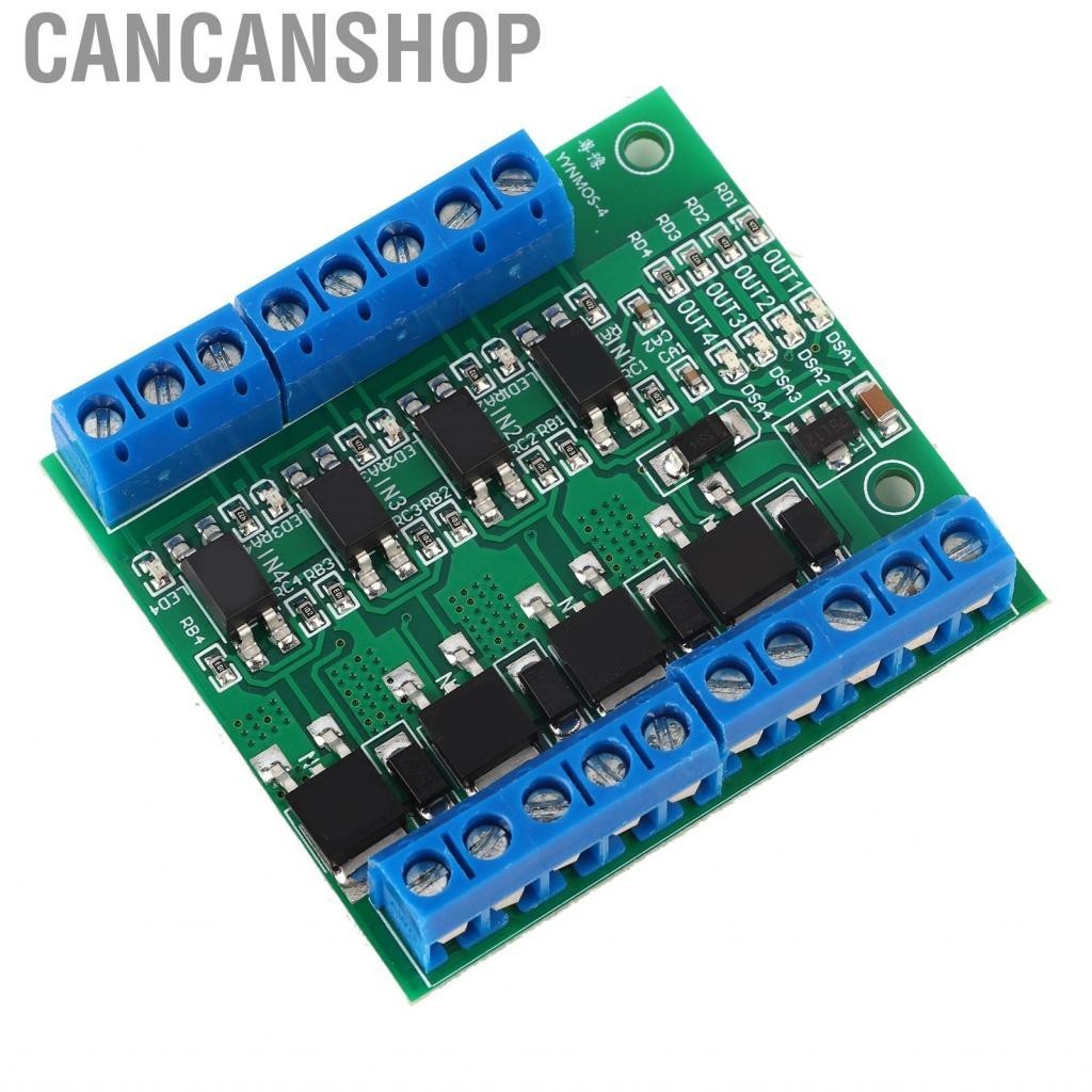 Cancanshop PWM 4-Channel Mos Fet Module PLC Amplifier Circuit Board Driver HAN