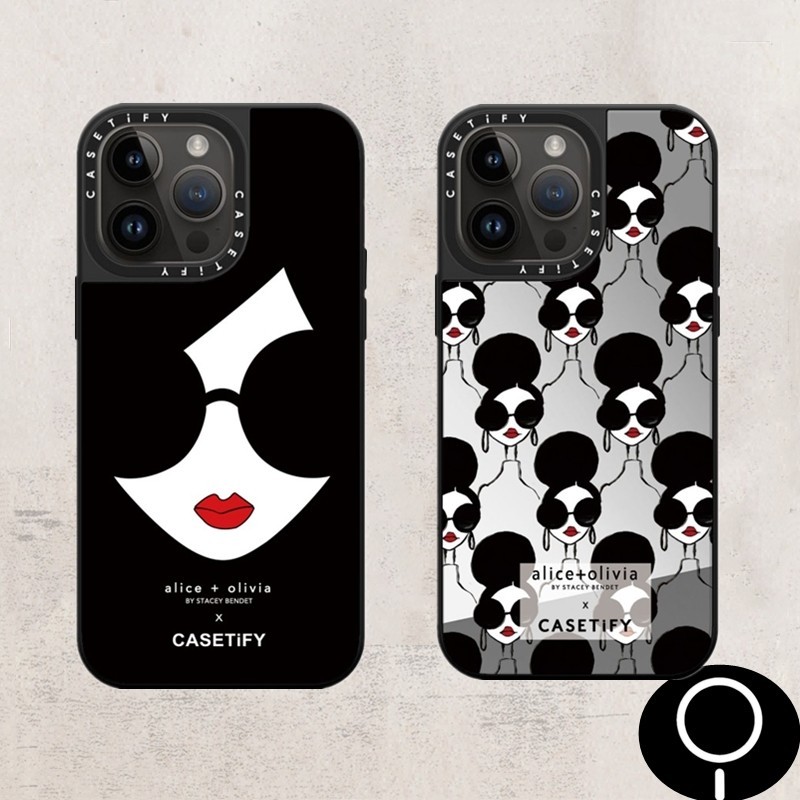 High Quality CASETiFY Olivia Alice Girl Boss Hard Case For iPhone 15 14 Plus 13 12 11 Pro Max Mirror