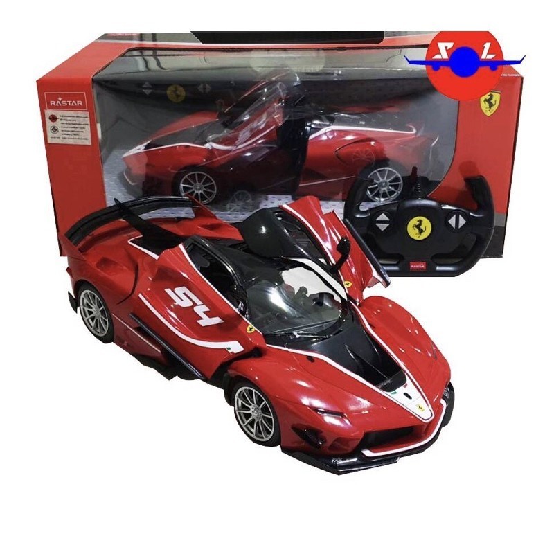 รถบังคับวิทยุ รถบังคับงานโมเดลFerrari FXXK-EVO มีไฟเปิดประตูได้ขนาด1:14