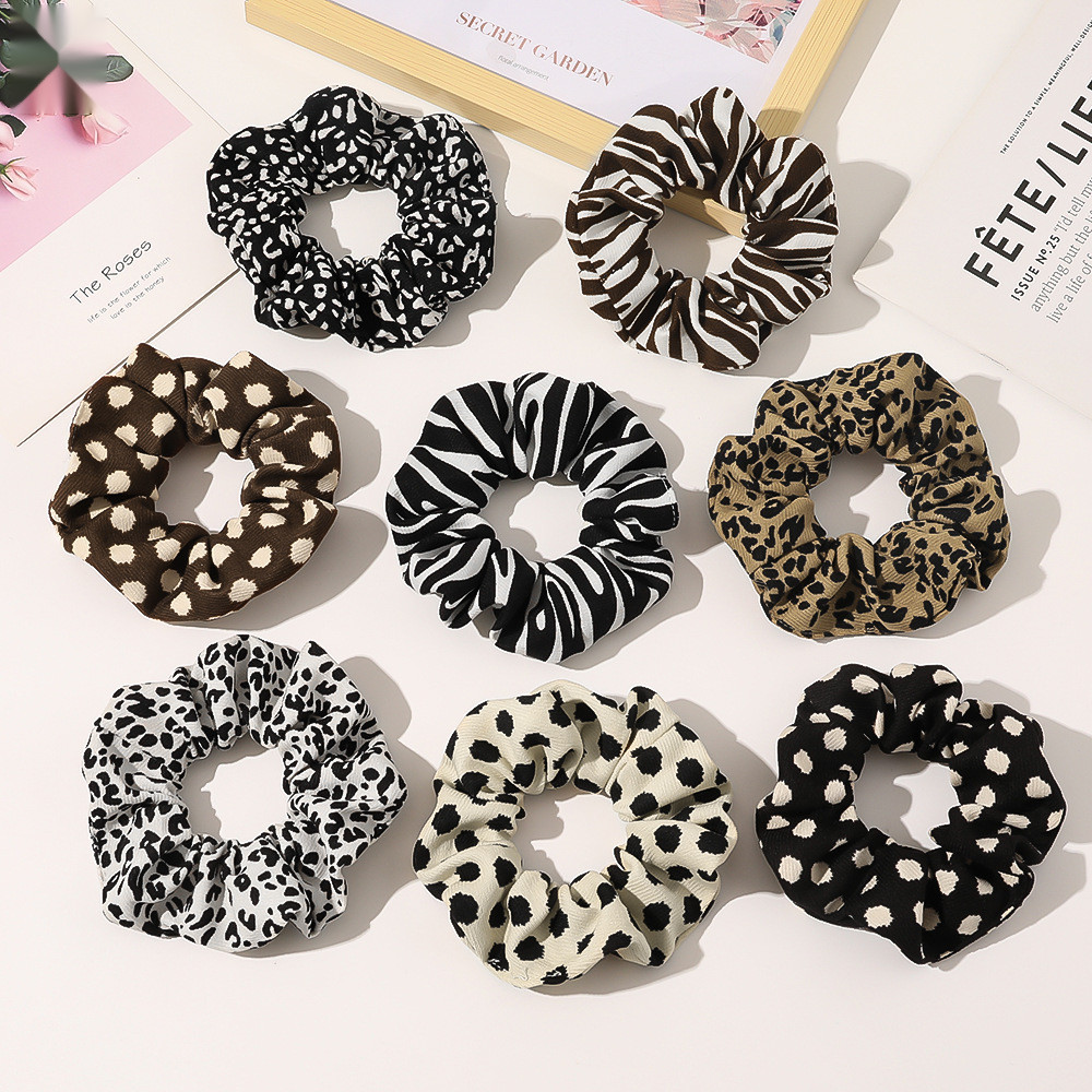 ใหม่ Retro Sweet Polka Dot ผมริบบิ้นผูกผมแฟชั่นสาวซาติน Scrunchie ยืดหยุ่นถัก Headwear อุปกรณ์เสริมผม