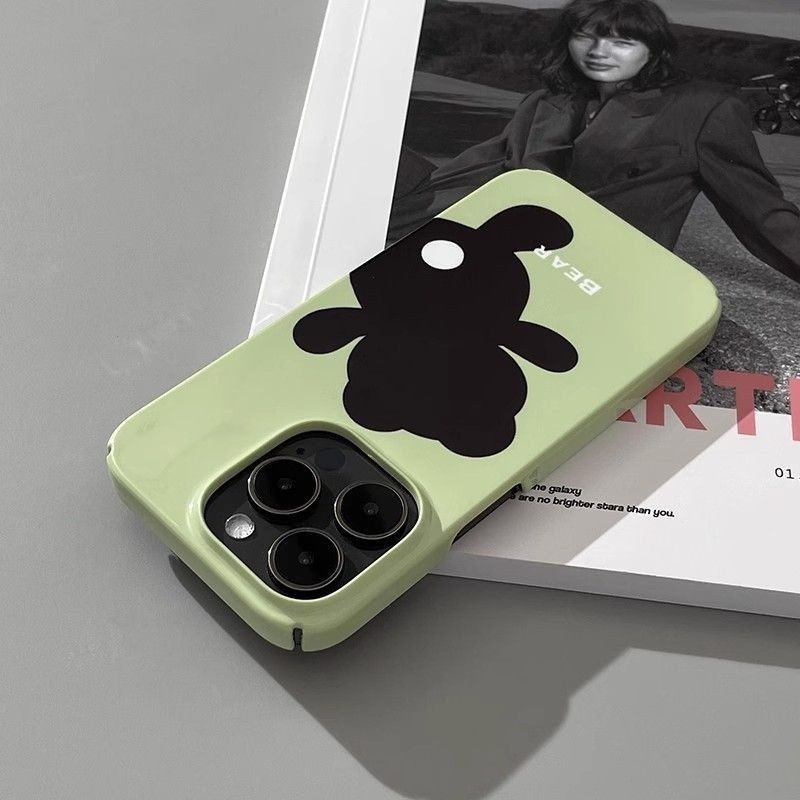เคสโทรศัพท์มือถือแบบแข็ง กันกระแทก ลายหมีลูกสุนัข สําหรับ iPhone 11PROMAX 15 ProMax 14 Plus XR 13 ProMax XS Max 12 ProMax 7 Plus 8 Plus XR 11