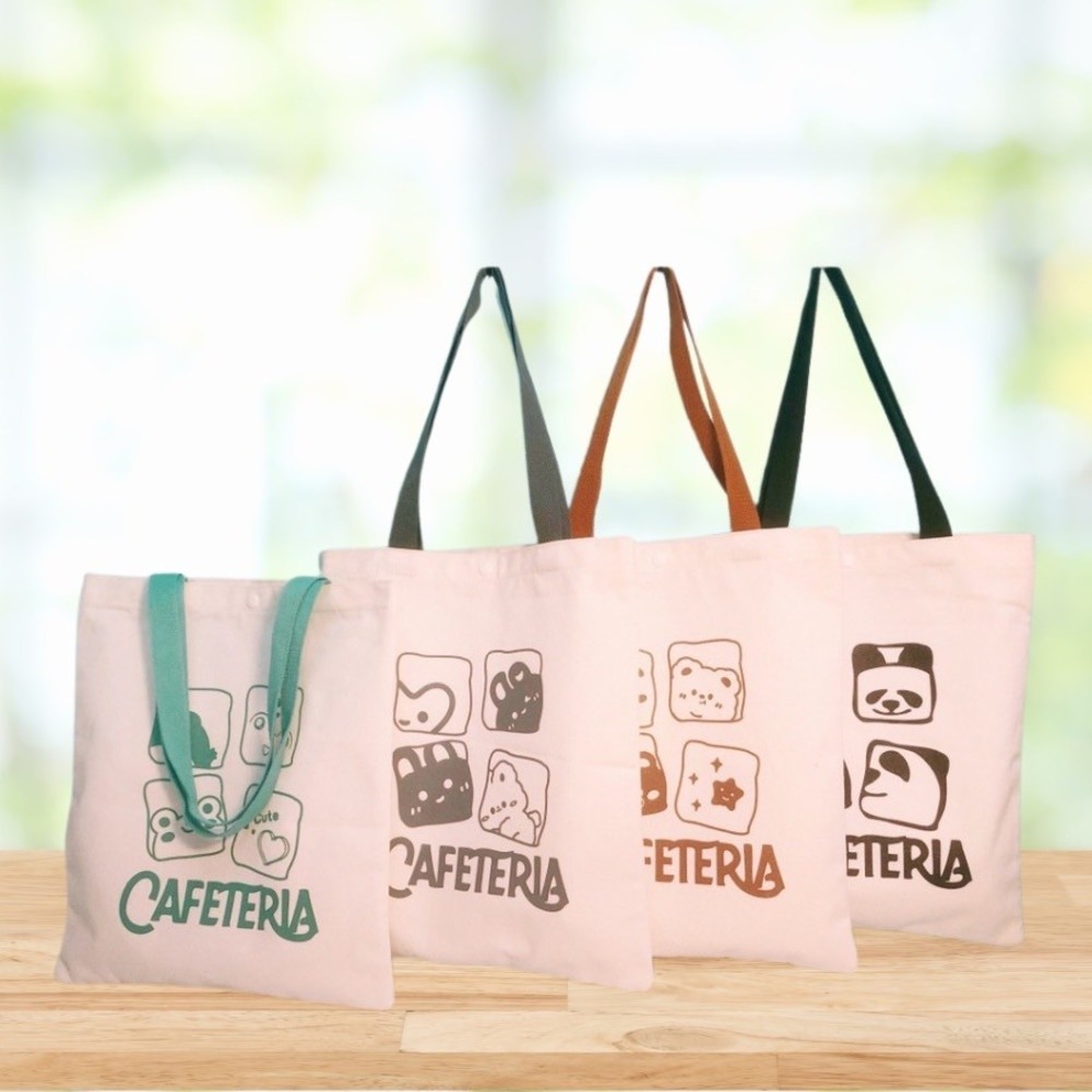 LOCAL789 KOJI กระเป๋าผ้าสะพายลายการ์ตูนสัตว์น่ารัก BG-01 ขนาด31x1x40ซม.คละแบบ ร้านอยู่ในไทย