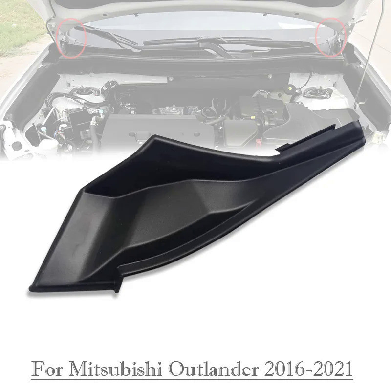 ขอบบังโคลนกระจกหน้ารถยนต์ แบบยาง สําหรับ Mitsubishi Outlander 2016 17 18 19 20