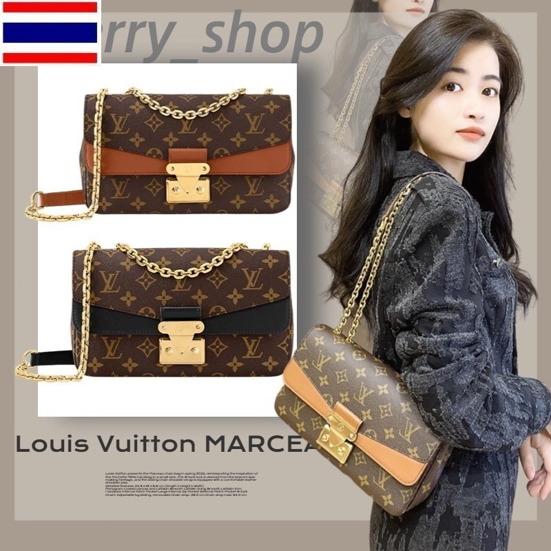 New 🍒หลุยส์วิตตอง💯/Louis Vuitton MARCEAU handbags🍒ผู้หญิง/กระเป๋าสะพายไหล่/กระเป๋าสะพายข้าง T7MD