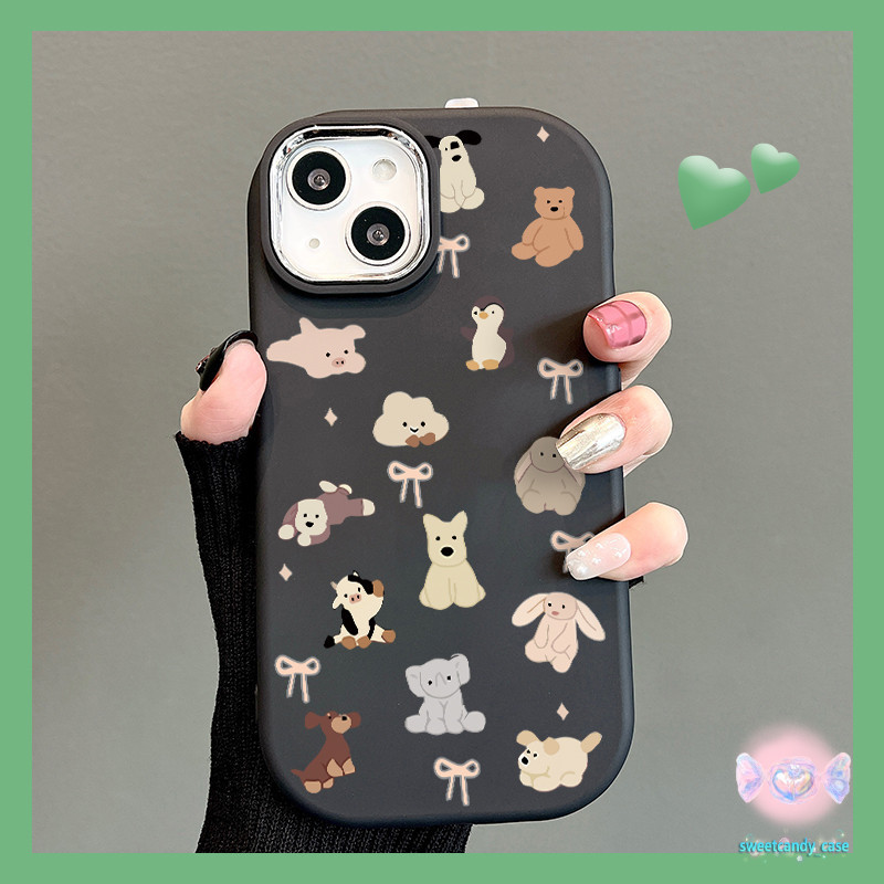 [จัดส่งในพื้นที่] เคสโทรศัพท์มือถือกรอบโลหะสัตว์เข้ากันได้กับ iPhone x XR XS 11 13 15 12 PRO MAX 6 7 8 14 15 PLUS cover - รูปที่ 4