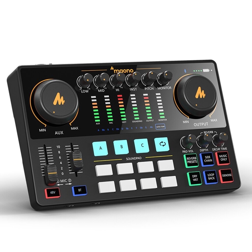 ส่งด่วน ศูนย์ไทย Maono AU-AME2 / Maono Maonocaster AU-AME2A Maonocaster Studio Audio Interface Mixer